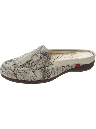 Marc Joseph Pearl St. Womens Leather Mules In Grey