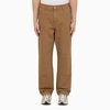 Carhartt Double-knee Relaxed Straight Fit Pants In Brown