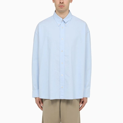 Studio Nicholson Button-down Collar Cotton Shirt In Light Blue