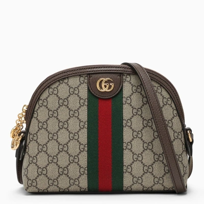 Gucci Small Ophidia Gg Shoulder Bag In Beige
