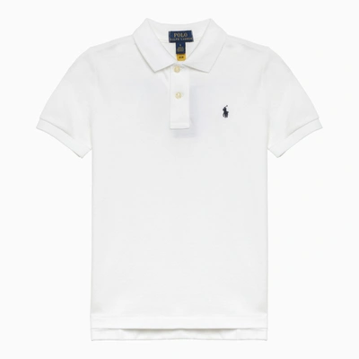 Polo Ralph Lauren Kids' White Cotton Polo Shirt With Logo