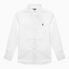 Polo Ralph Lauren Embroidered Logo Button-down Shirt In White