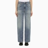 DEPARTMENT 5 STRAIGHT BLUE WASHED EFFECT DENIM JEANS