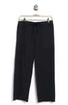 James Perse French Terry Raw Edge Sweatpants In Blue Oil