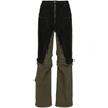 Andersson Bell Milly Detachable Carpenter Jeans In Black/green