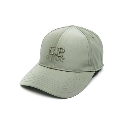 C.p. Company Caps In Green
