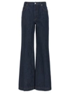 Dolce & Gabbana Dark Blue Cotton Stretch Straight Denim Jeans In Blue