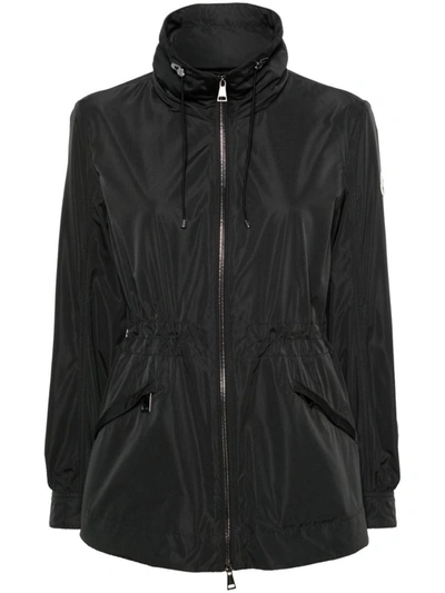 Moncler Enet Zip-up Hooded Jacket In Black