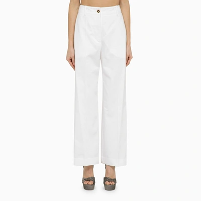 PATOU WHITE STRUCTURED TROUSERS