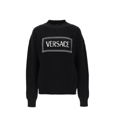 Versace Jumper In Black