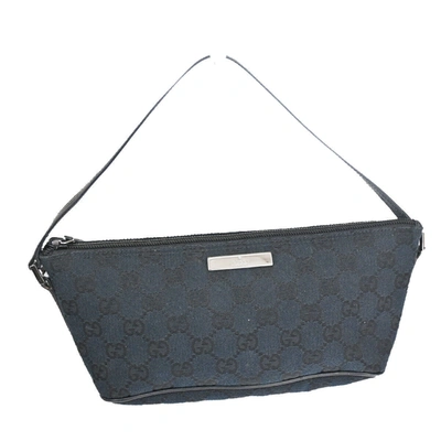 Gucci Gg Canvas Black Canvas Clutch Bag ()