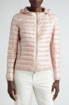 Herno Iconico Angela Classic Short Down Puffer Jacket In 4011 Pale Pink