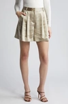 Kobi Halperin Jaynie Satin Shorts In Fawn