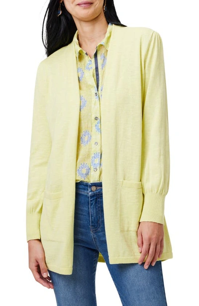 Nic + Zoe Coffee Run Cardigan In Citrus