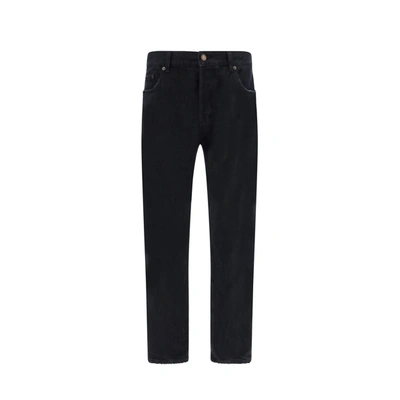 Saint Laurent Etienne Denim Jeans In Black