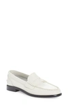 Rag & Bone Carter Calfskin Penny Loafers In Antique White