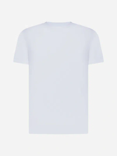 Malo White Cotton Blend T-shirt