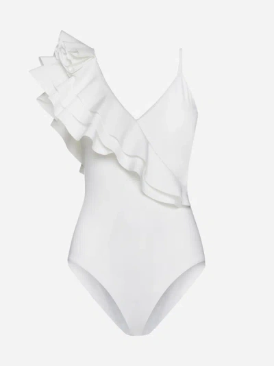 Maygel Coronel Noor One-piece Swimsuit In Off White