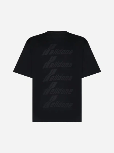 We11 Done Classic Front Logo T-shirt In Black