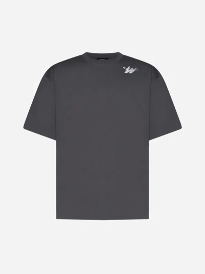 We11 Done T-shirt In Charcoal