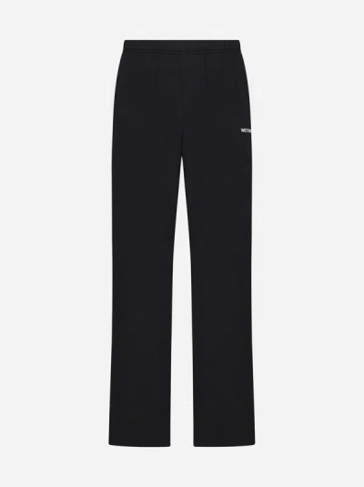 We11 Done Trousers In Black