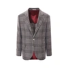 Brunello Cucinelli Blazer Jacket Men In Gray