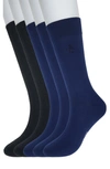 ORIGINAL PENGUIN SOLID HEATHER MIX 5-PACK CREW SOCKS