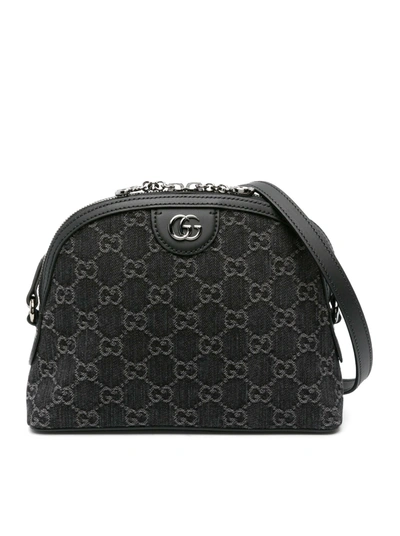 Gucci Small Ophidia Gg Crossbody Bag In Black