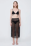 Jonathan Simkhai Karolina Skirt In Black