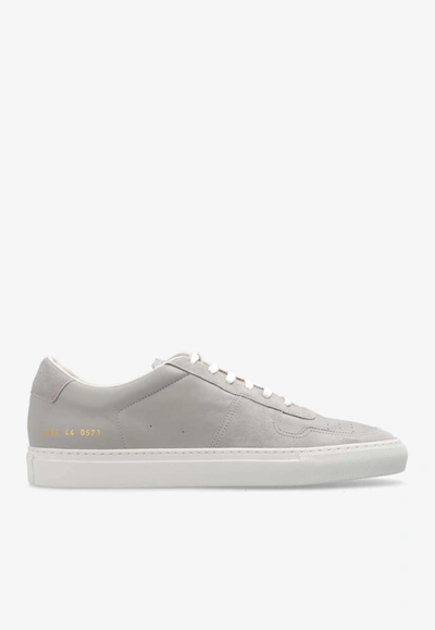 Common Projects Mens Grey Leather Nubuck Bball Suede And Leather Low-top Trainers In Grey