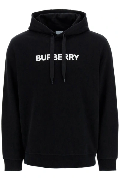 BURBERRY BURBERRY ANSDELL HOODIE WITH LOGO PRINT MEN