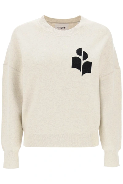 Isabel Marant Étoile Atlee Intarsia-knit Relaxed Jumper In Cream