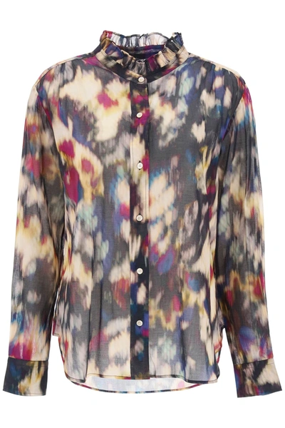 Isabel Marant Étoile Isabel Marant Etoile Gamble Shirt With Shaded Motif Women In Multicolor