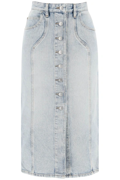 Isabel Marant Étoile Isabel Marant Etoile Vandy Denim Pencil Skirt Women In Blue