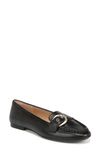 Naturalizer Lola 2 Slip-on Buckle Flats In Black Leather