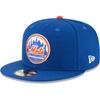 NEW ERA NEW ERA BLUE NEW YORK METS COOPERSTOWN COLLECTION WOOL 59FIFTY FITTED HAT