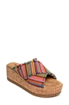 MINNETONKA POSEY PLATFORM WEDGE SLIDE SANDAL