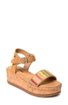 MINNETONKA PATRICE ANKLE STRAP PLATFORM WEDGE SANDAL