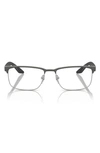 PRADA 56MM RECTANGULAR OPTICAL GLASSES