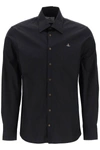 Vivienne Westwood Ghost Shirt With Orb Embroidery Men In Black