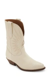 Golden Goose Wish Star Western Boot In Buttercream