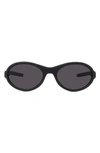 Givenchy Gv Ride Round Sunglasses, 55mm In Black/gray Solid