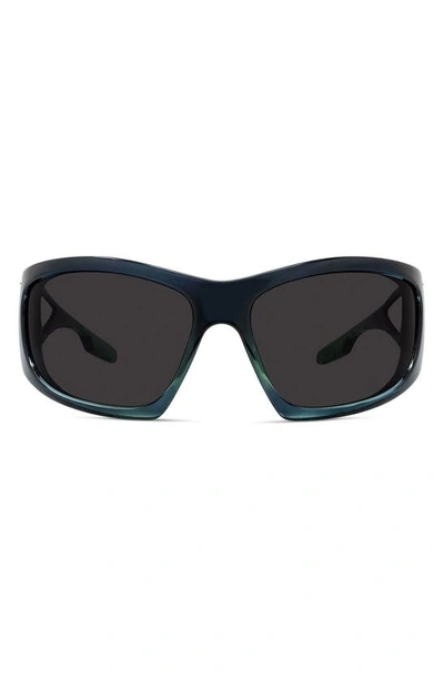 Givenchy Givcut Acetate Wrap Sunglasses In Light Green Mirro