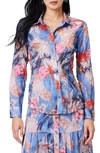 NIC + ZOE DREAMSCAPE CRINKLE BUTTON-UP SHIRT