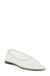 Dear Frances Balla Mesh Ballerinas In White