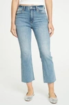 DAZE SHY GIRL RAW EDGE KICK FLARE CROP JEANS