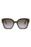 Fendi First Acetate Cat-eye Sunglasses In Dark Brown Gradient