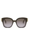 FENDI THE FENDI FIRST 63MM OVERSIZE SQUARE SUNGLASSES