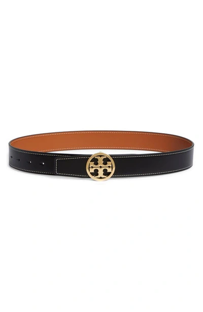 TORY BURCH MILLER REVERSIBLE LOGO BELT