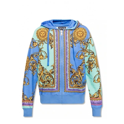 Versace Jeans Couture Printed Sweatshirt In Blue